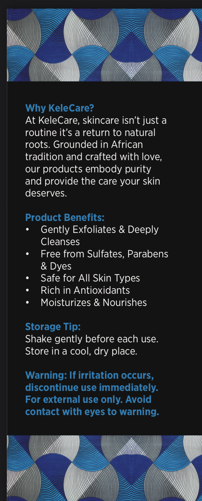 KeleCare Cloud Oasis Pure African Liquid Black Soap